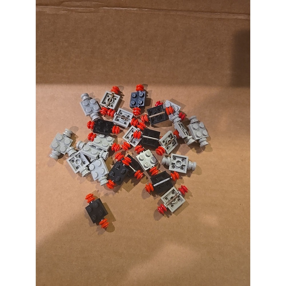 LEGO Lot of Light Gray‎ & Black Technic Axle Pin Connector Pieces Vintage